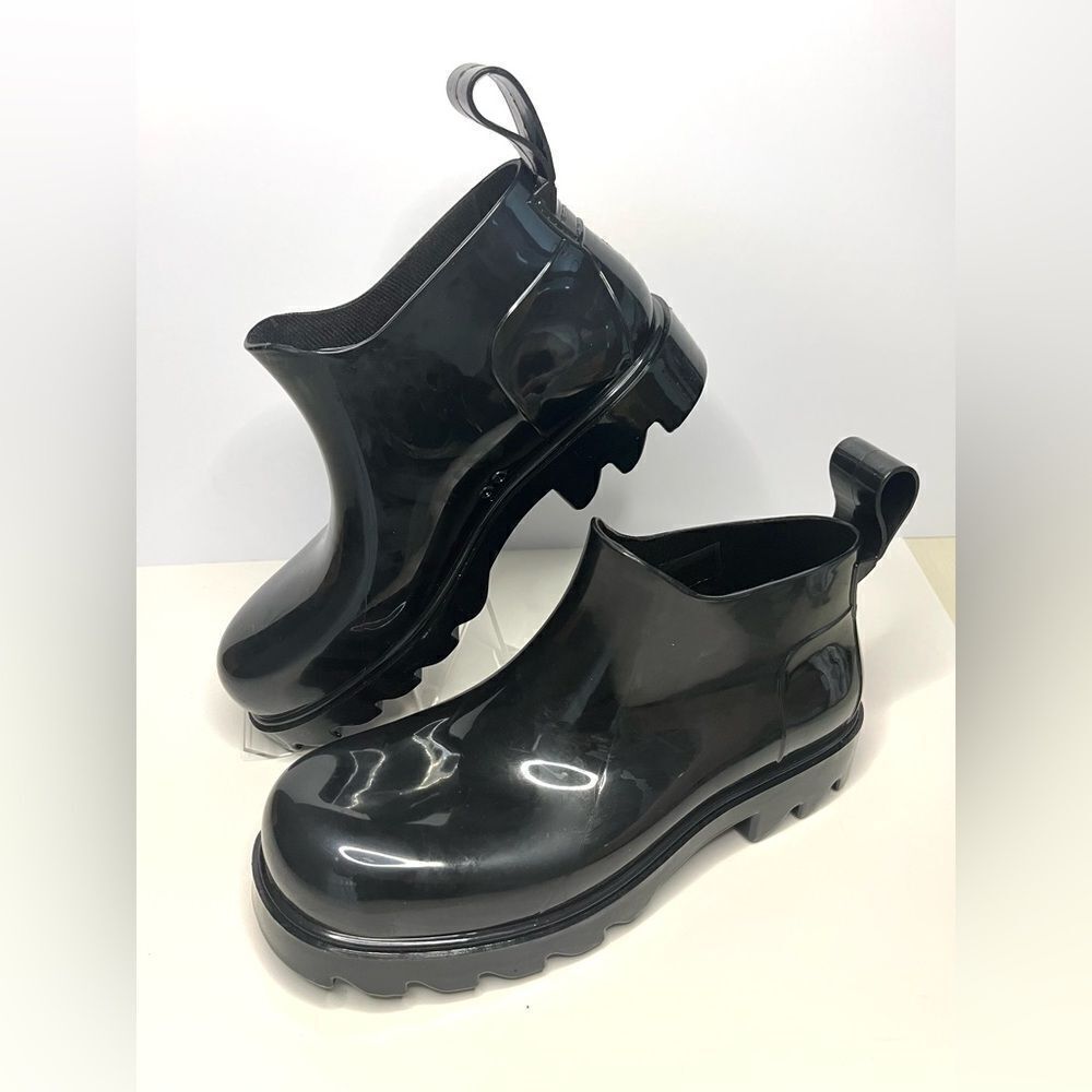 Free People High Street Low Top Slip On Lug Sole Rain Boot Black Size‎ 10